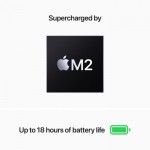 MacBook Air M2 CPU 8-core GPU 8-core 256Gb Meia-noite