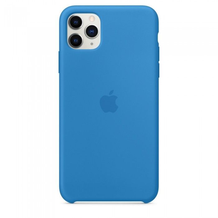 Capa em silicone Para iPhone 11 Pro Max - azul surf