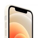 Capa em Silicone c/ MagSafe Para iPhone 12 / 12 Pro - Branco