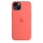 Capa Silicone/MagSafe iPhone 13 Toranja rosa