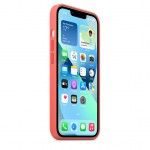 Capa Silicone/MagSafe iPhone 13 Toranja rosa