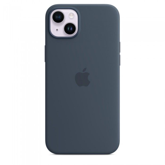 iPhone 14 Plus Silicone MagSafe - Azul trovoada