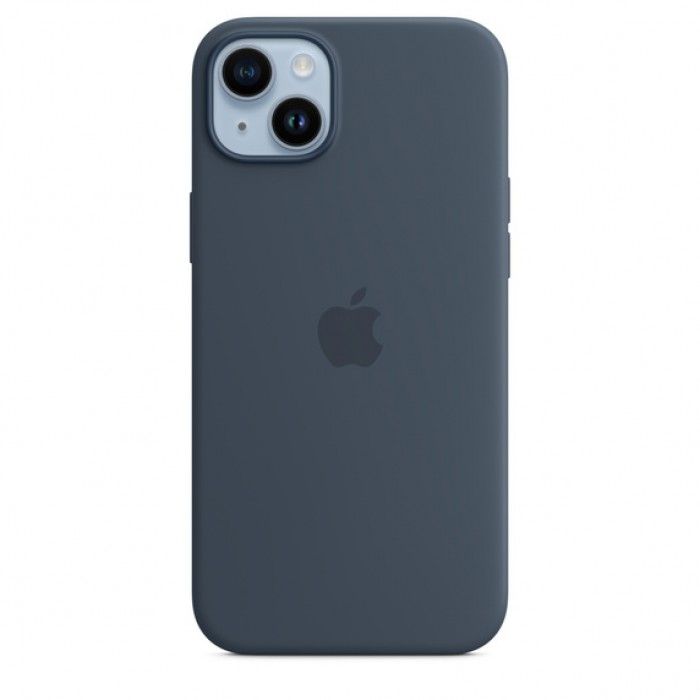 iPhone 14 Plus Silicone MagSafe - Azul trovoada