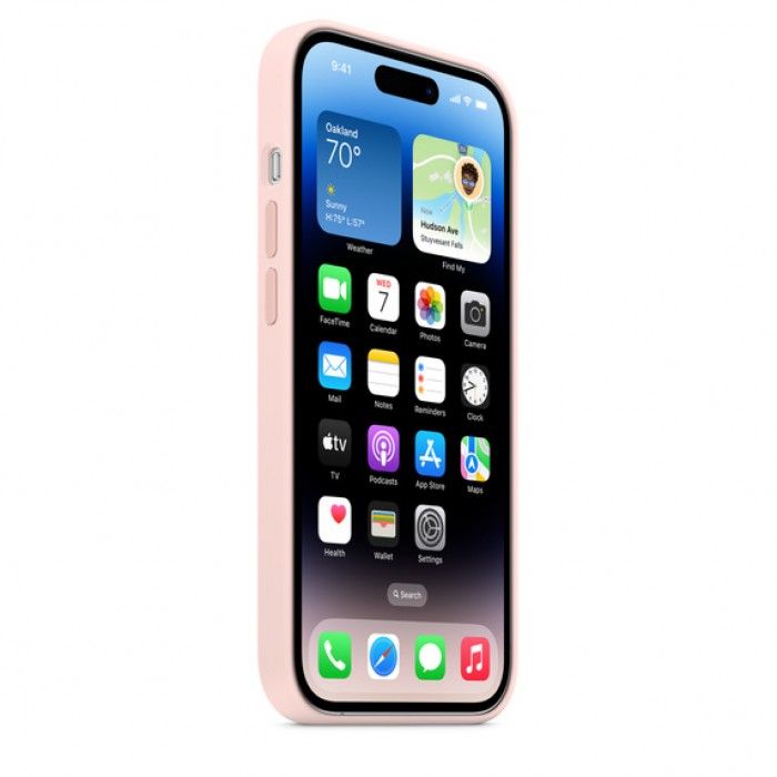 iPhone 14 Pro Silicone MagSafe - Rosa giz