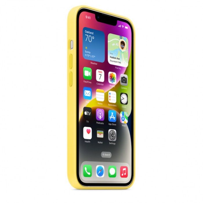 Capa Silicone Magsafe iPhone 14 Pro - Amarelo can?rio