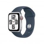 Watch SE Cell 40mm Prateado/Azul Trovoada Sport - S/M