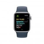 Watch SE Cell 40mm Prateado/Azul Trovoada Sport - S/M