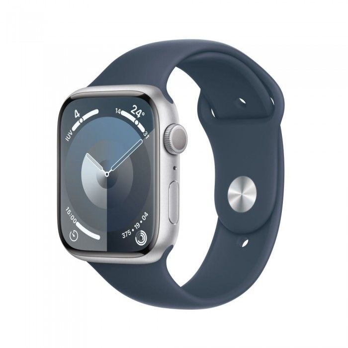Watch S9 45mm Prateado/Azul Trovoada Sport - M/L