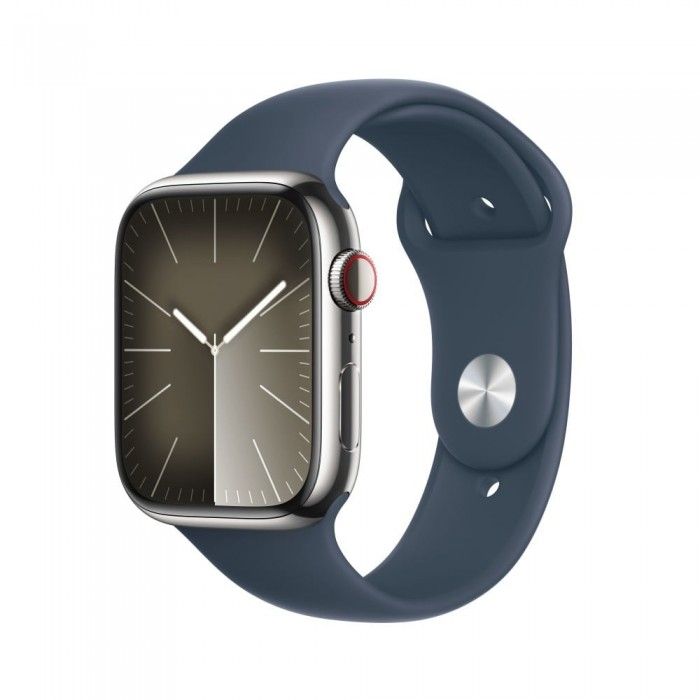 Watch S9 Cell 45mm Prateado/Azul Trovoada Sport - S/M