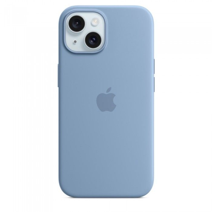 iPhone 15 Silicone Azul-inverno