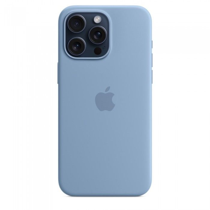iPhone 15 Pro Max Silicone Azul-inverno