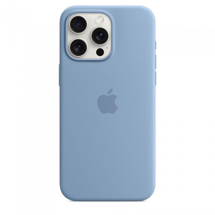 iPhone 15 Pro Max Silicone Azul-inverno
