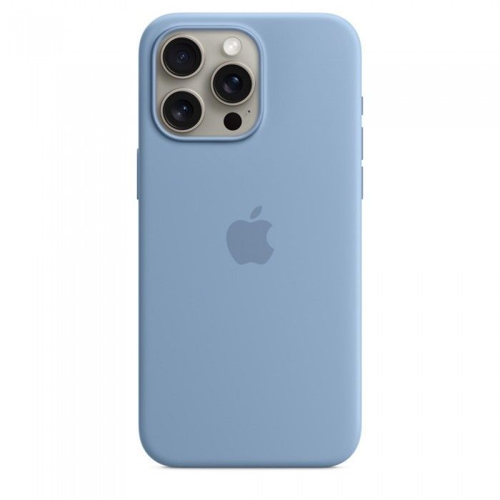 iPhone 15 Pro Max Silicone Azul-inverno