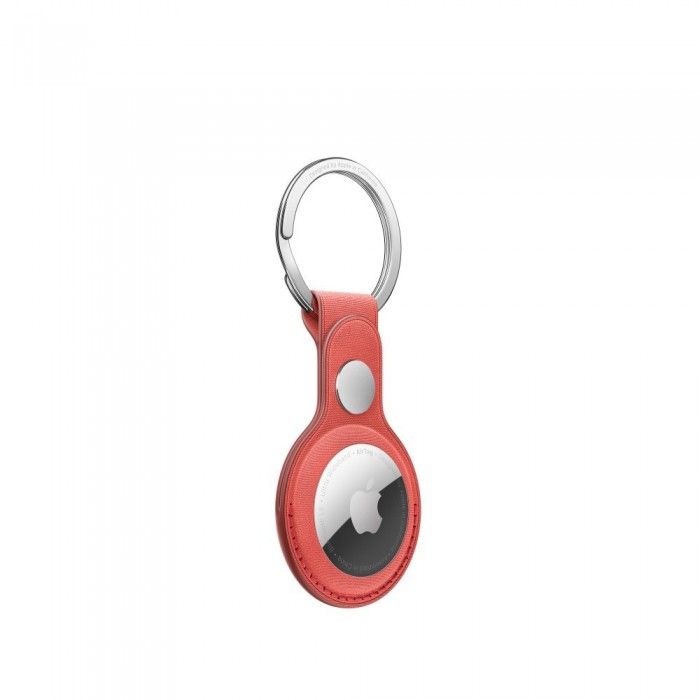 AirTag FineWoven Key Ring - Coral