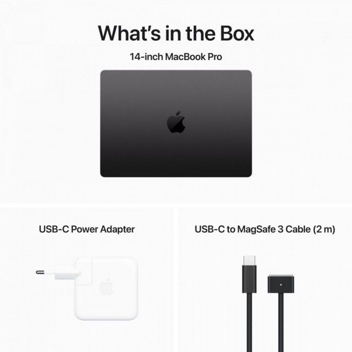 MacBook Pro 14 M3 Max 14c CPU/30c GPU 1TB Preto sideral