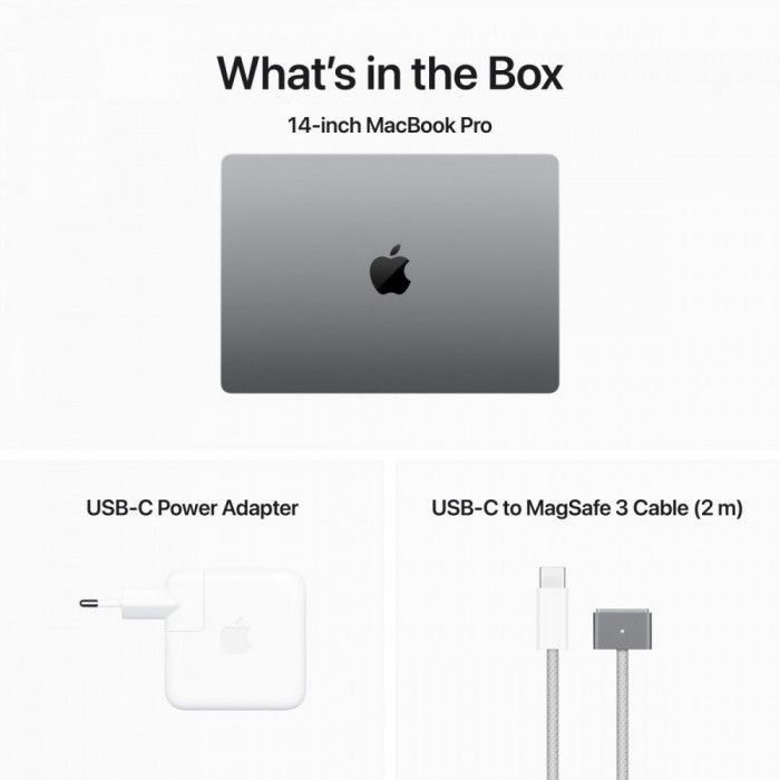 MacBook Pro 14 M3 8c CPU/10c GPU 512GB Cinzento sideral
