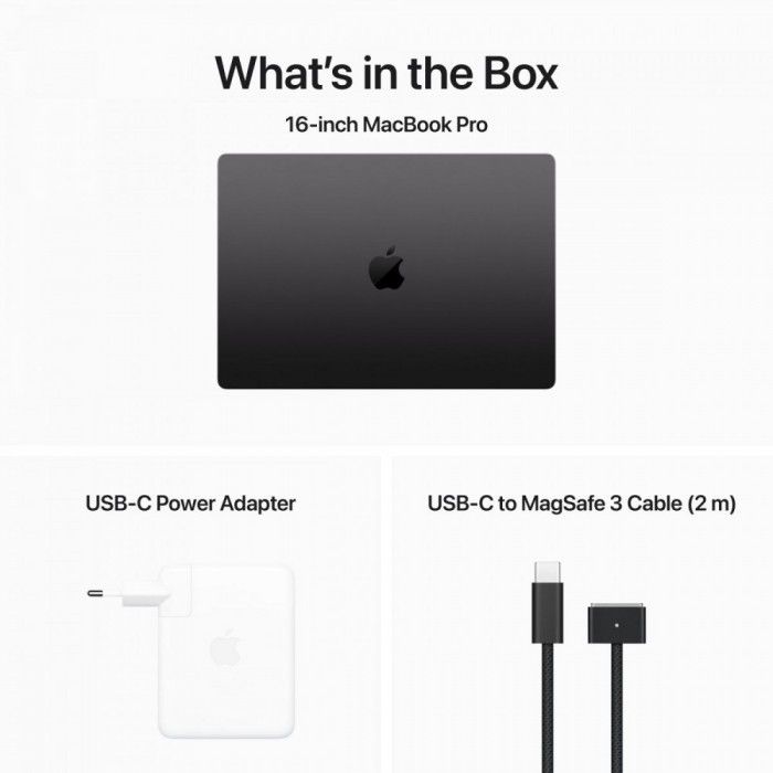 MacBook Pro 16 M3 Max 16c CPU/40c GPU 1TB Preto sideral