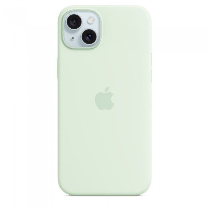 iPhone 15 Plus Silicone Verde-menta suave
