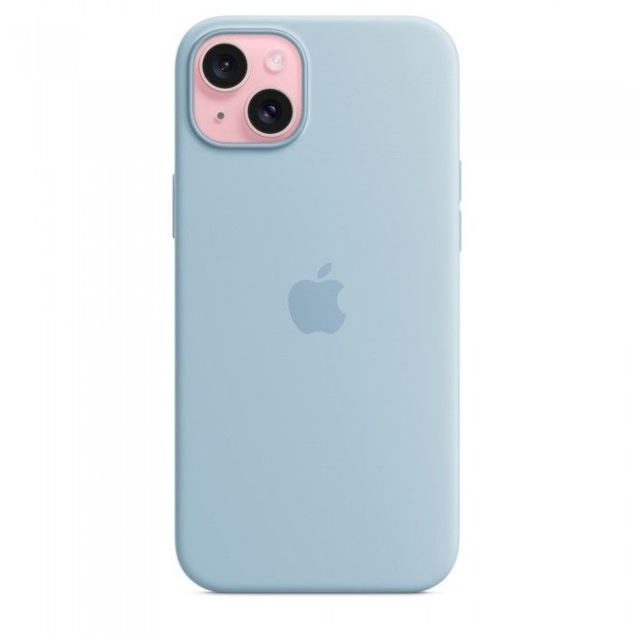 iPhone 15 Plus Silicone Azul-claro