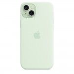 iPhone 15 Plus Silicone Verde-menta suave