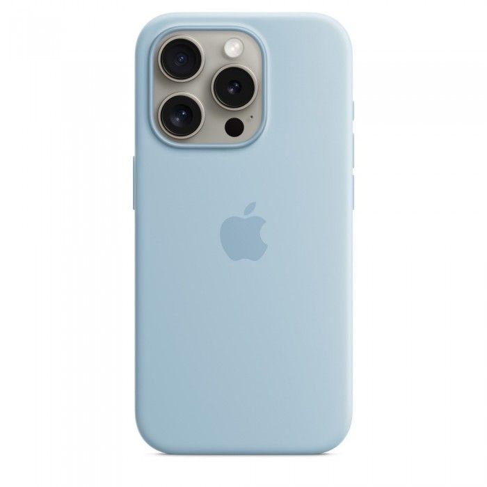 iPhone 15 Pro Silicone Azul-claro