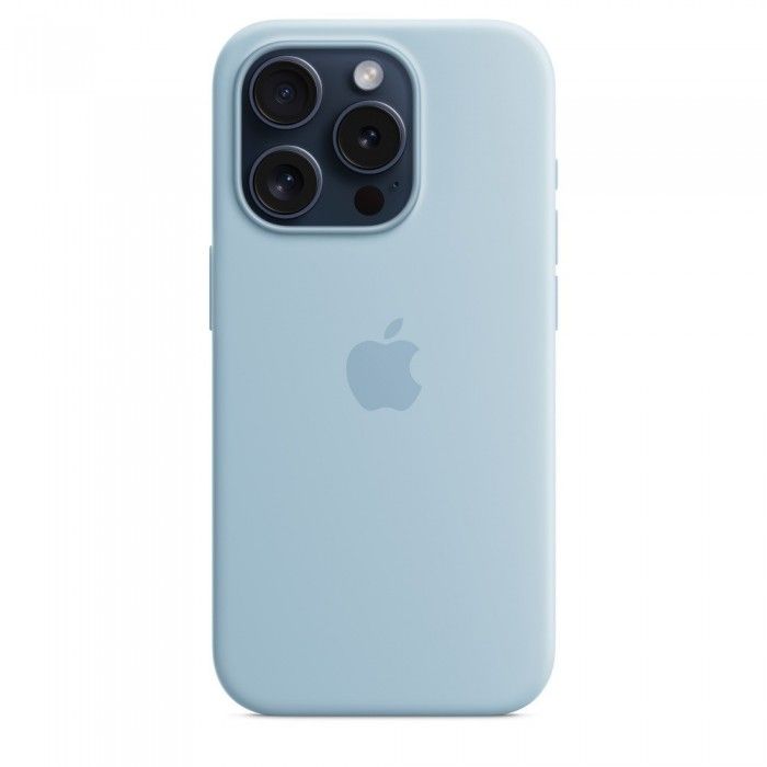 iPhone 15 Pro Silicone Azul-claro
