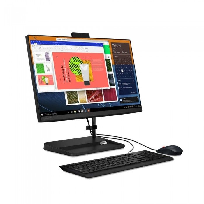 Ideacentre Aio 3 24Ada6-332 - Amd Athlon Silver 3050U 8Gb 256Gb Ssd 23.8P Fhd W11 Home - Preto