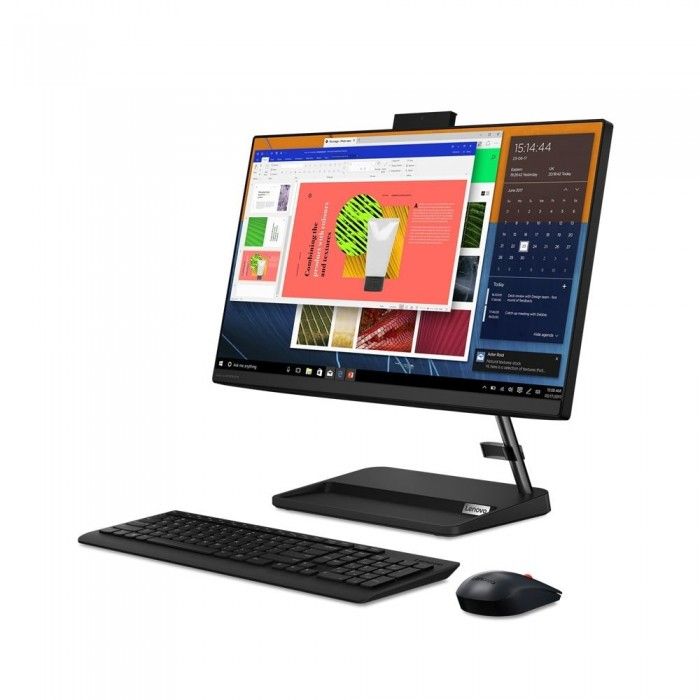 Ideacentre Aio 3 24Ada6-332 - Amd Athlon Silver 3050U 8Gb 256Gb Ssd 23.8P Fhd W11 Home - Preto