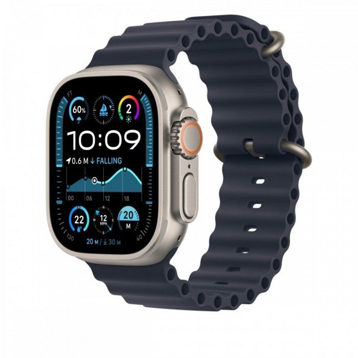 49mm Azul Ocean - Acabamento Titnio Natural