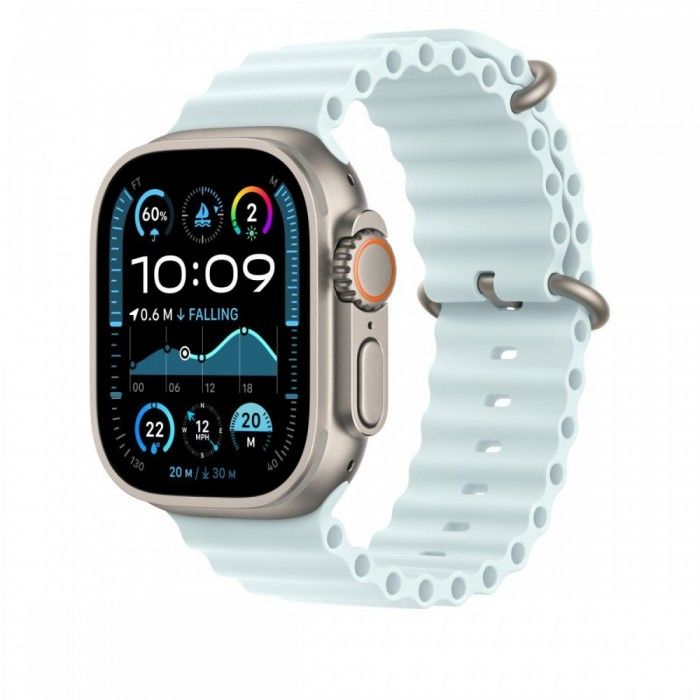 49mm Azul gelo Ocean - Acabamento Titnio Natural