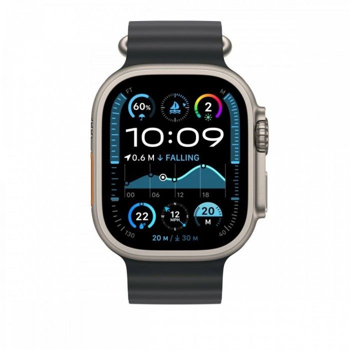 49mm Preto Ocean - Acabamento Titnio Natural