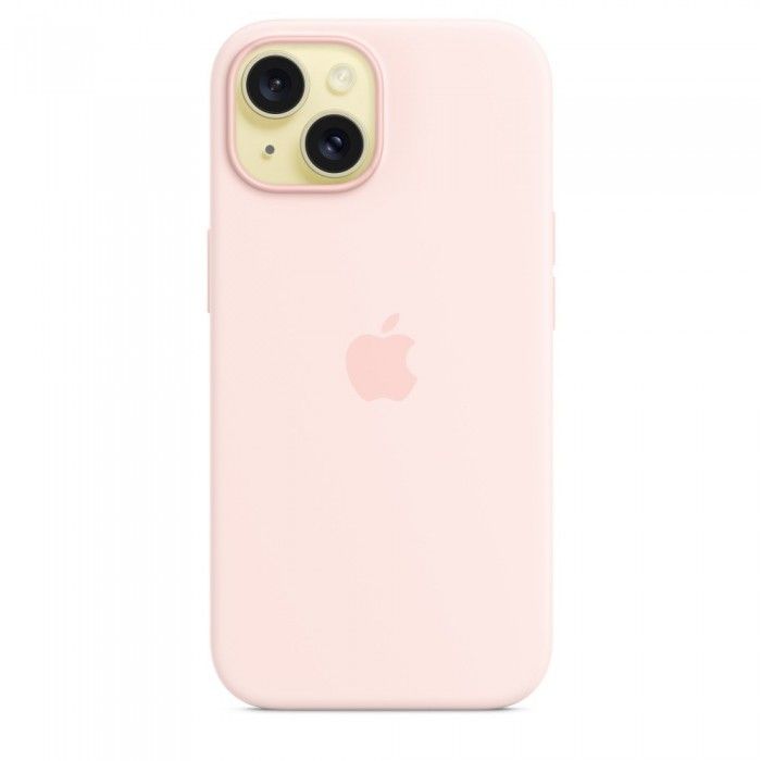 iPhone 15 Silicone Rosa-claro