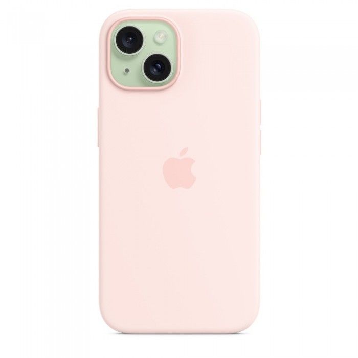 iPhone 15 Silicone Rosa-claro