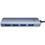 Hub Usb Ultrajoy 4In1 100Cm Cinza