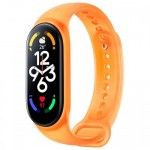 Bracelete Smart Band 7 Strap Neon Orange