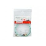 Cabo Fibra Opt Duplex Jumper LC/LC 50/125 2.0m azul: OM3: LSOH