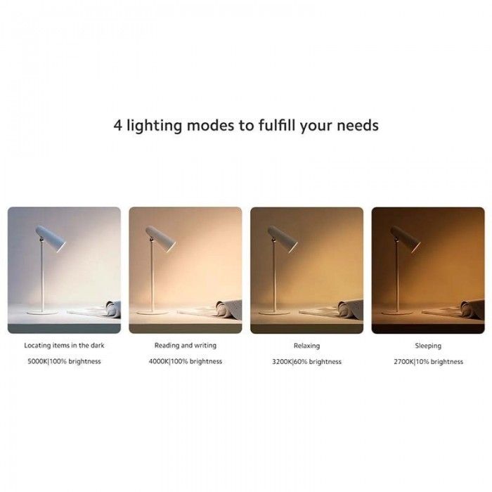 Lampada Escritorio Recarregvel Flexible Rechargeable Lamp