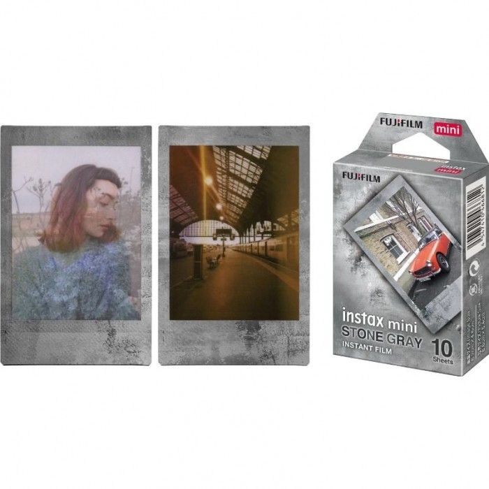 Papel Fotografico Colorfilm Instax Mini Stone Gray Ww 1