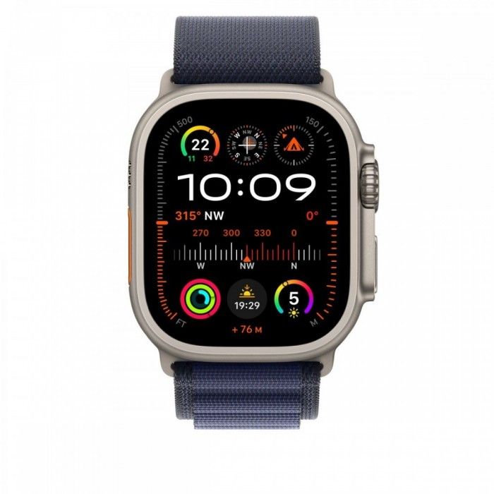 49mm Azul Alpine - L - Acabamento Titnio Natural