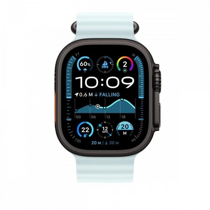 49mm Azul gelo Ocean Extenso - Acabamento Titnio Preto