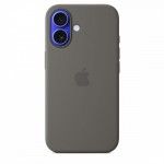 iPhone 16 Silicone Cinzento rocha