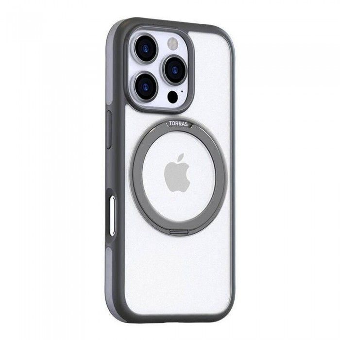 Capa Ostand R Fusion Series p/ Iphone 16 Pro Max - Titanium Grey