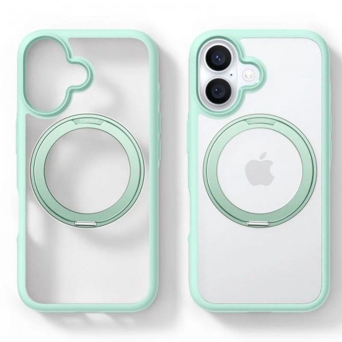 Capa Ostand Pro Series p/ iPhone 16 - Clear-Green