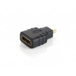 microHDMI (Type D) > HDMI (Type A) Adaptador M / F. Preto