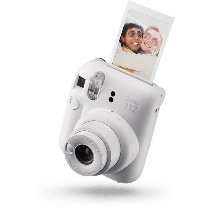 Camara Instax Mini12 Blanco Instantanea Modo Selfie Pelicula 54X86 Foto 46X62