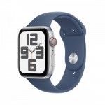 Watch SE Cellular 44mm Prateado Denim Spor S/M