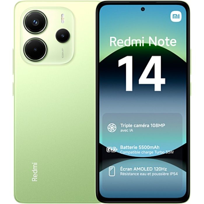 Smartphone Redmi Note 14 4G 8Gb/256Gb Lime Green