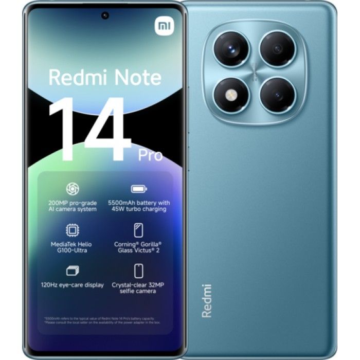 Smartphone Redmi Note 14 Pro Ocean Blue 8GB+256GB