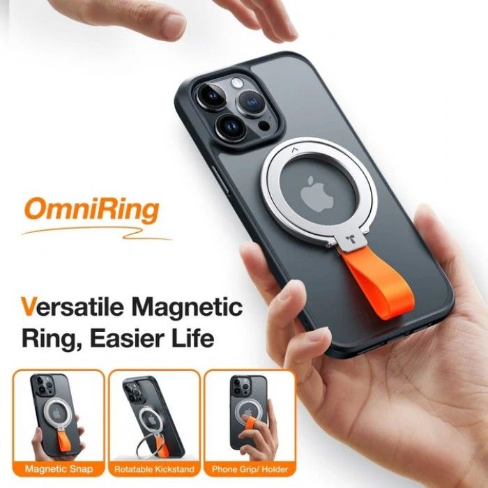 Suporte Torras Omniring Magnetic Ring For Any Phone Case Silver