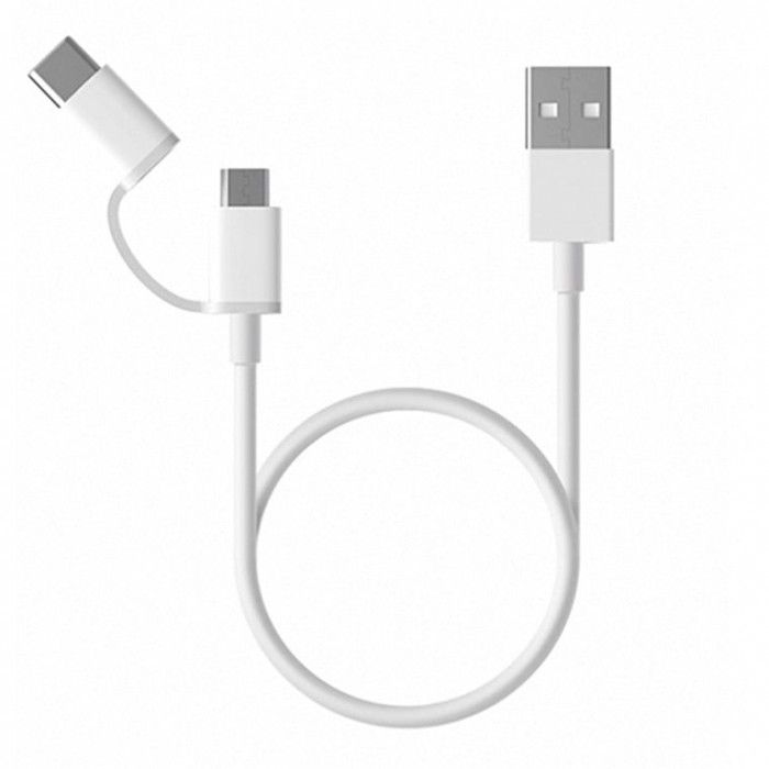 Cabo Mi 2-In-1 Usb (Micro Usb To Type-C) 30Cm